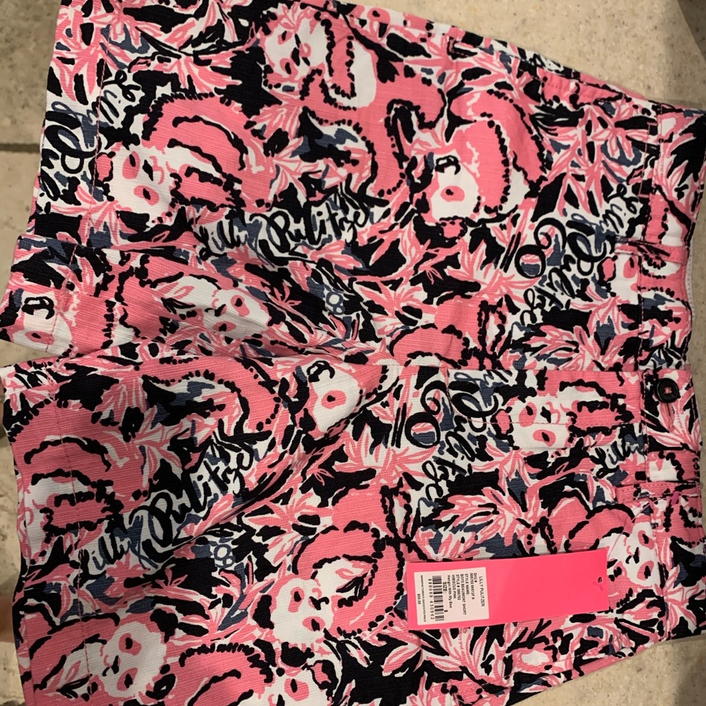Boys Lilly Pulitzer Panda shorts.